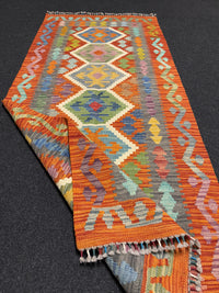 Handvävd Ull kelimmatta - 190 x 84 cm