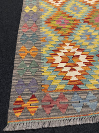 Handvävd Ull kelimmatta - 118 x 86 cm