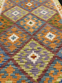 Handvävd Ull kelimmatta - 122 x 84 cm