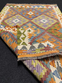 Handvävd Ull kelimmatta - 122 x 84 cm