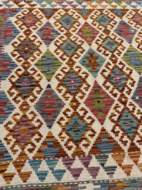 Handvävd Ull kelimmatta - 100 x 102 cm