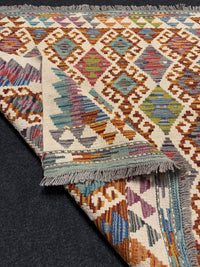 Handvävd Ull kelimmatta - 100 x 102 cm