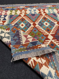 Handvävd Ull kelimmatta - 95 x 98 cm