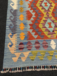 Handvävd Ull kelimmatta - 123 x 85 cm