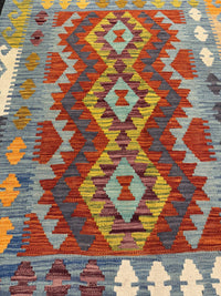 Handvävd Ull kelimmatta - 123 x 85 cm