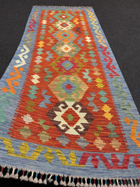 Handvävd Ull kelimmatta - 197 x 79 cm