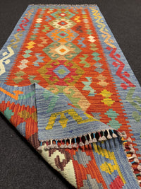 Handvävd Ull kelimmatta - 197 x 79 cm