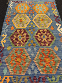 Handvävd Ull kelimmatta - 136 x 84 cm