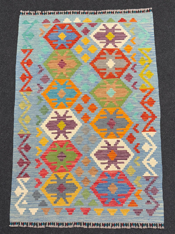 Handvävd Ull kelimmatta - 152 x 103 cm