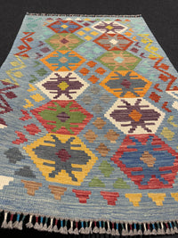 Handvävd Ull kelimmatta - 152 x 103 cm