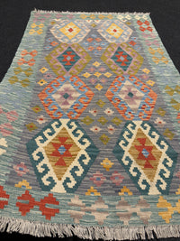 Handvävd Ull kelimmatta - 155 x 100 cm