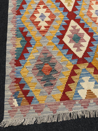 Handvävd Ull kelimmatta - 150 x 100 cm