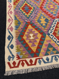 Handvävd Ull kelimmatta - 152 x 98 cm