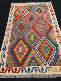 Handvävd Ull kelimmatta - 152 x 98 cm