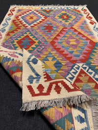 Handvävd Ull kelimmatta - 152 x 98 cm