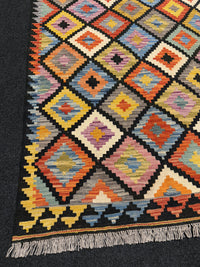 Handvävd Ull kelimmatta - 148 x 100 cm