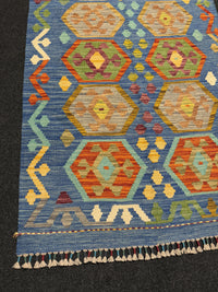 Handvävd Ull kelimmatta - 131 x 82 cm