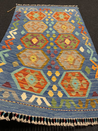 Handvävd Ull kelimmatta - 131 x 82 cm