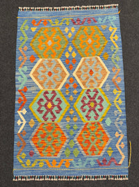 Handvävd Ull kelimmatta - 128 x 81 cm