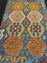 Handvävd Ull kelimmatta - 128 x 81 cm