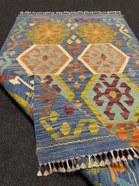 Handvävd Ull kelimmatta - 128 x 81 cm