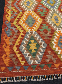 Handvävd Ull kelimmatta - 145 x 102 cm