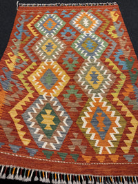 Handvävd Ull kelimmatta - 145 x 102 cm