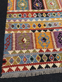 Handvävd Ull kelimmatta - 168 x 125 cm