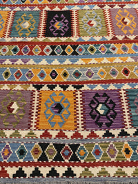 Handvävd Ull kelimmatta - 168 x 125 cm