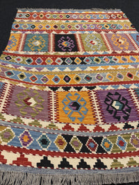 Handvävd Ull kelimmatta - 168 x 125 cm