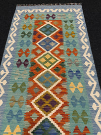 Handvävd Ull kelimmatta - 191 x 78 cm