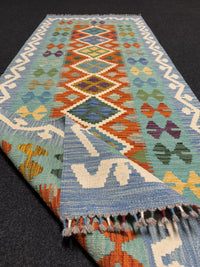 Handvävd Ull kelimmatta - 191 x 78 cm