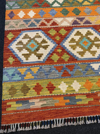 Handvävd Ull kelimmatta - 203 x 150 cm