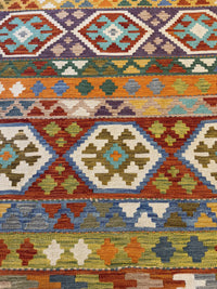 Handvävd Ull kelimmatta - 203 x 150 cm