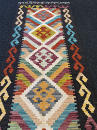 Handvävd Ull kelimmatta - 154 x 60 cm