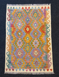 Handvävd Ull kelimmatta - 149 x 100 cm