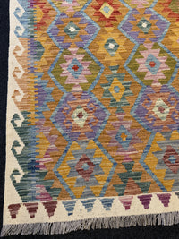 Handvävd Ull kelimmatta - 149 x 100 cm