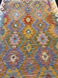 Handvävd Ull kelimmatta - 149 x 100 cm