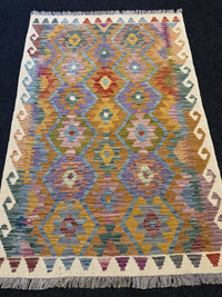 Handvävd Ull kelimmatta - 149 x 100 cm