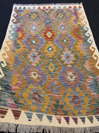 Handvävd Ull kelimmatta - 149 x 100 cm