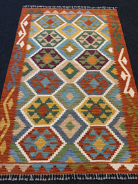 Handvävd Ull kelimmatta - 150 x 101 cm