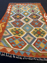 Handvävd Ull kelimmatta - 150 x 101 cm