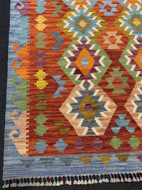 Handvävd Ull kelimmatta - 145 x 104 cm