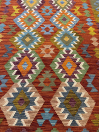 Handvävd Ull kelimmatta - 145 x 104 cm