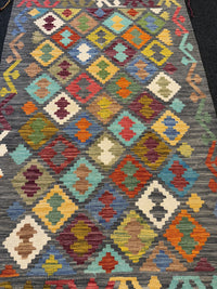 Handvävd Ull kelimmatta - 137 x 85 cm