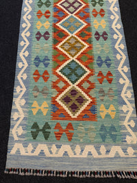 Handvävd Ull kelimmatta - 191 x 75 cm