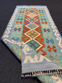 Handvävd Ull kelimmatta - 191 x 75 cm