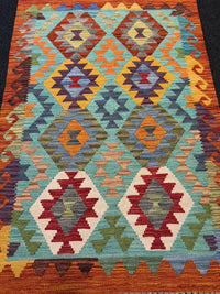 Handvävd Ull kelimmatta - 120 x 82 cm