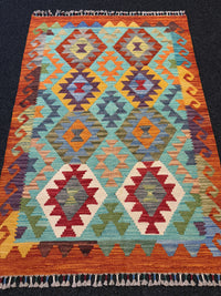 Handvävd Ull kelimmatta - 120 x 82 cm