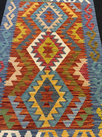 Handvävd Ull kelimmatta - 125 x 84 cm